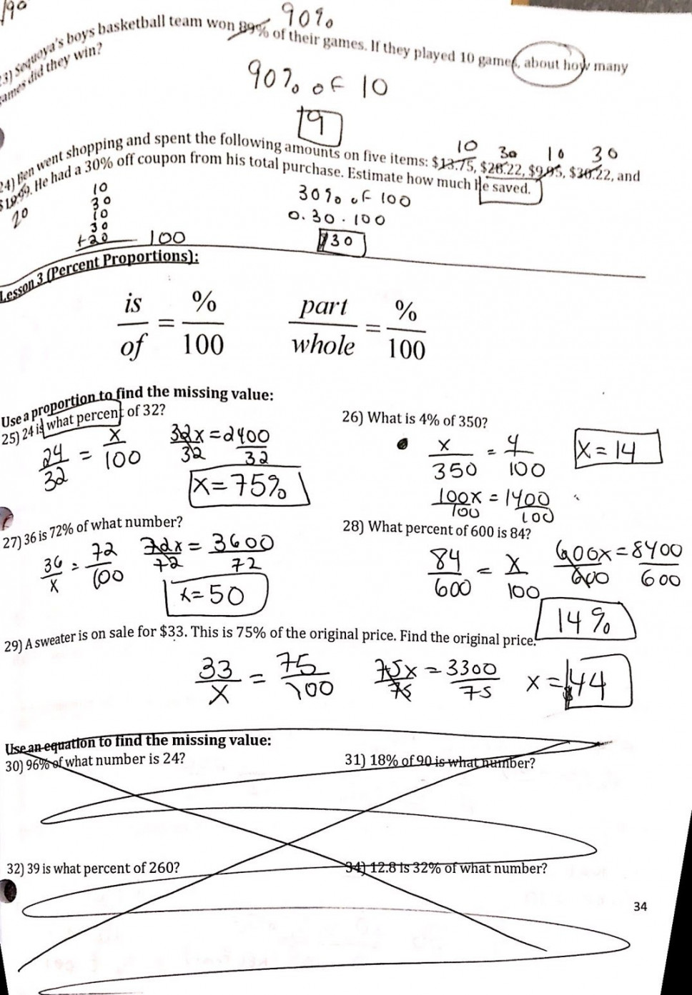 Packets & Worksheets - Sagamore th Grade Math