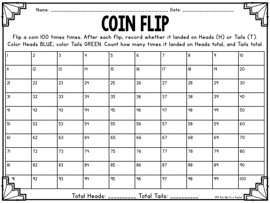 th Day Math Freebies - True Life I