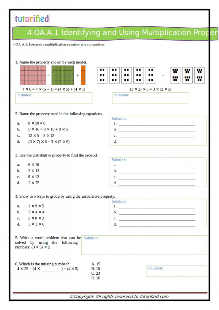 th Grade Common Core Math Worksheets