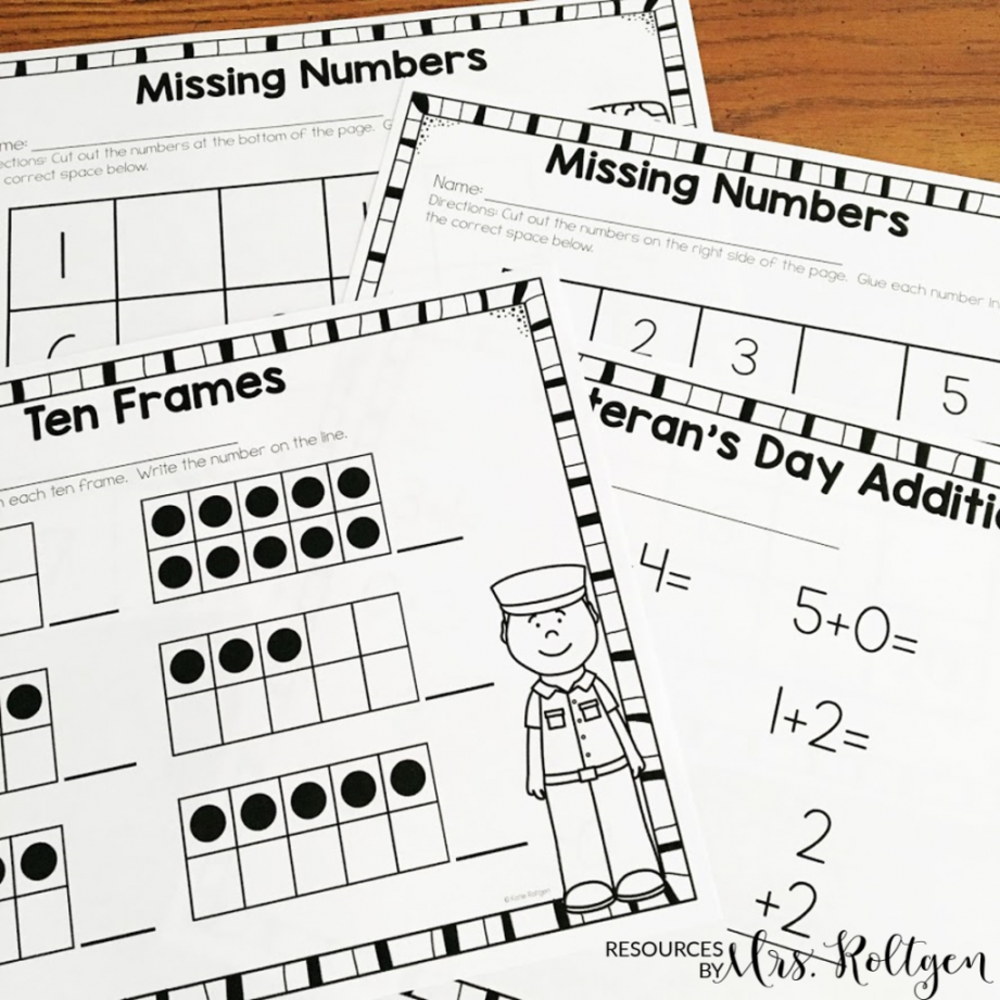 Veterans Day Math Activities - Teaching Expertise