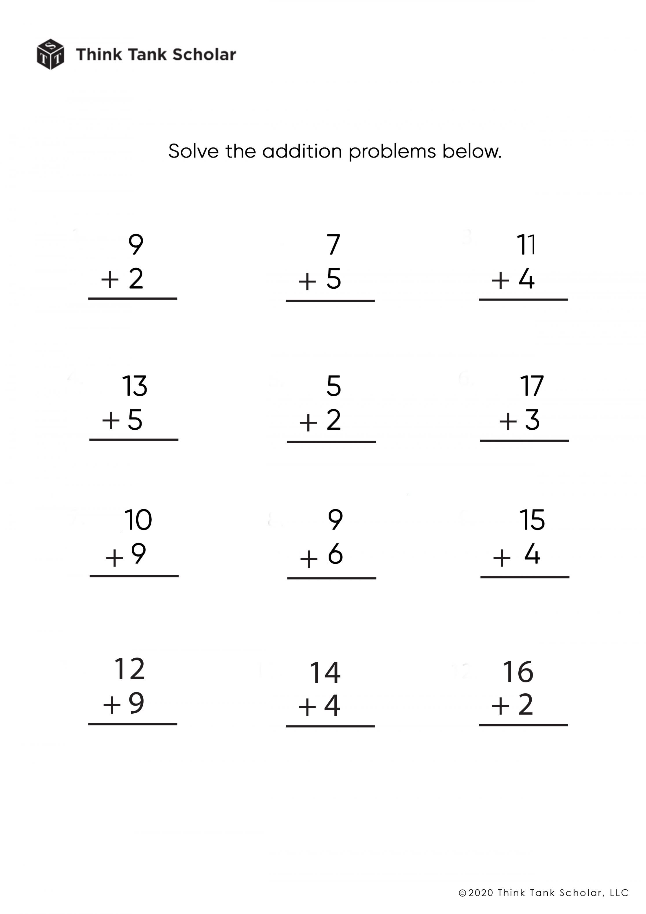 Addition Subtraction Combined Worksheets Printable PDF FREE