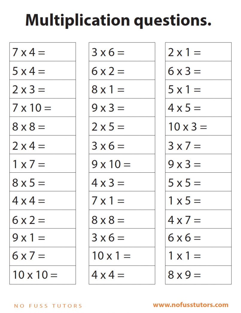 Beginner Multiplication