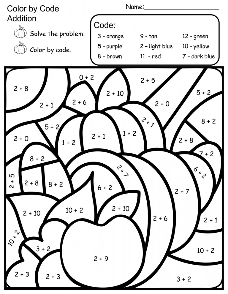 Best Free Printable Thanksgiving Math Worksheets - printablee