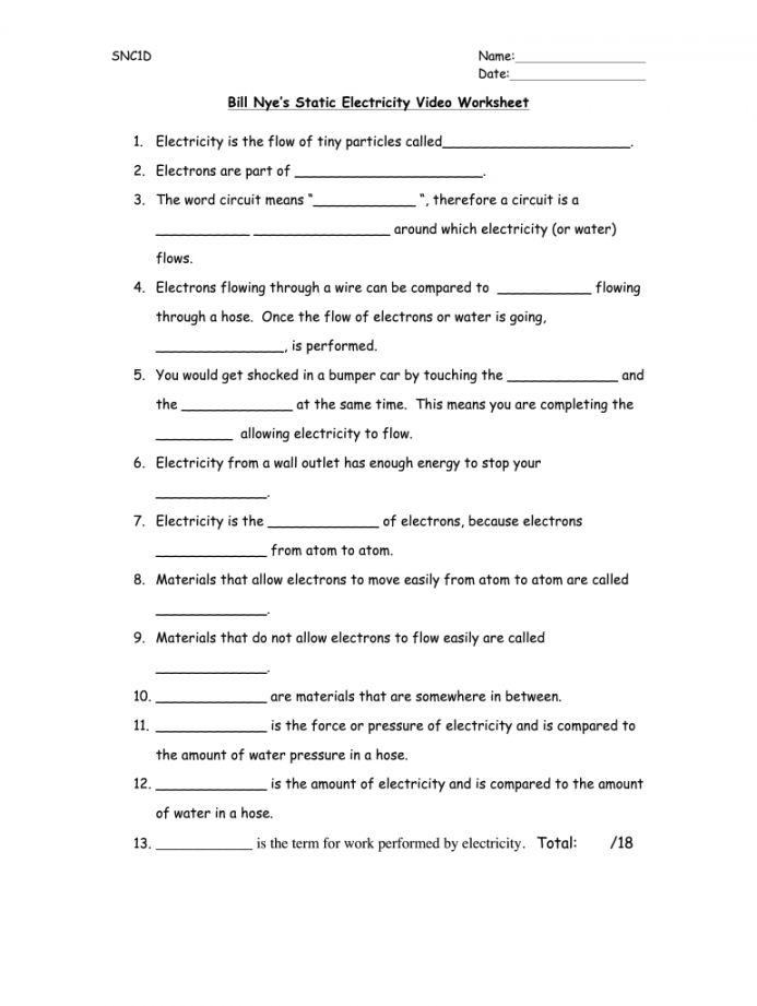 Bill nye electricity worksheet: Fill out & sign online  DocHub