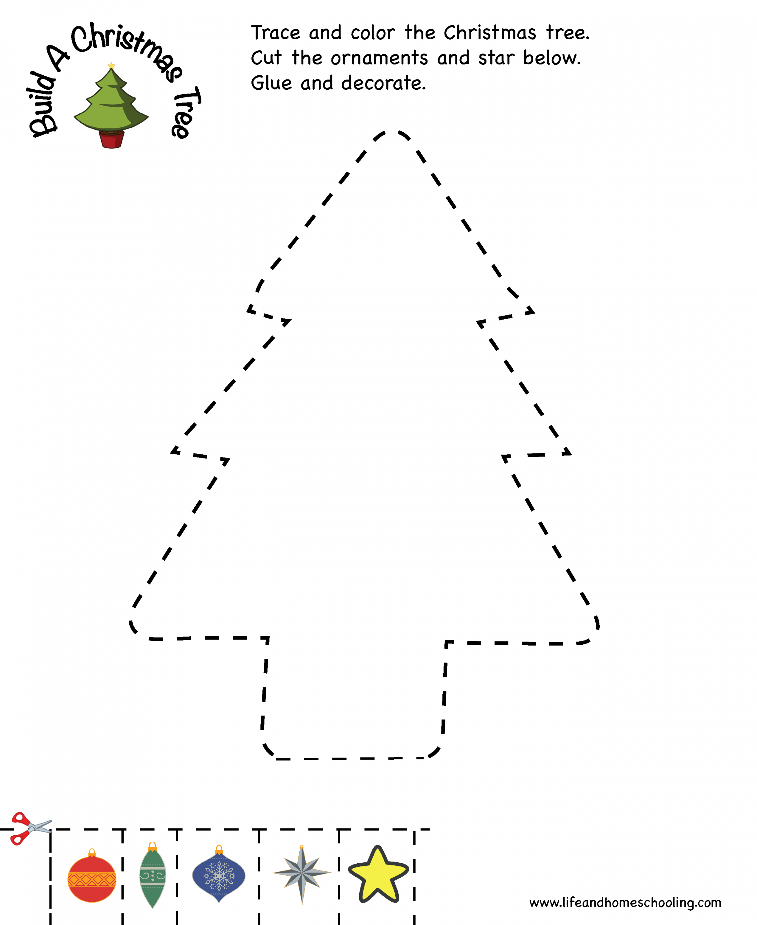 Christmas Tracing Printable Activity  Made By Teachers