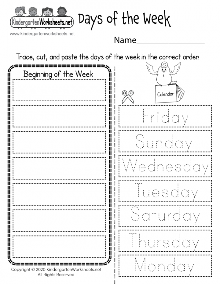 Days of the Week Worksheet - Free Printable, Digital, & PDF