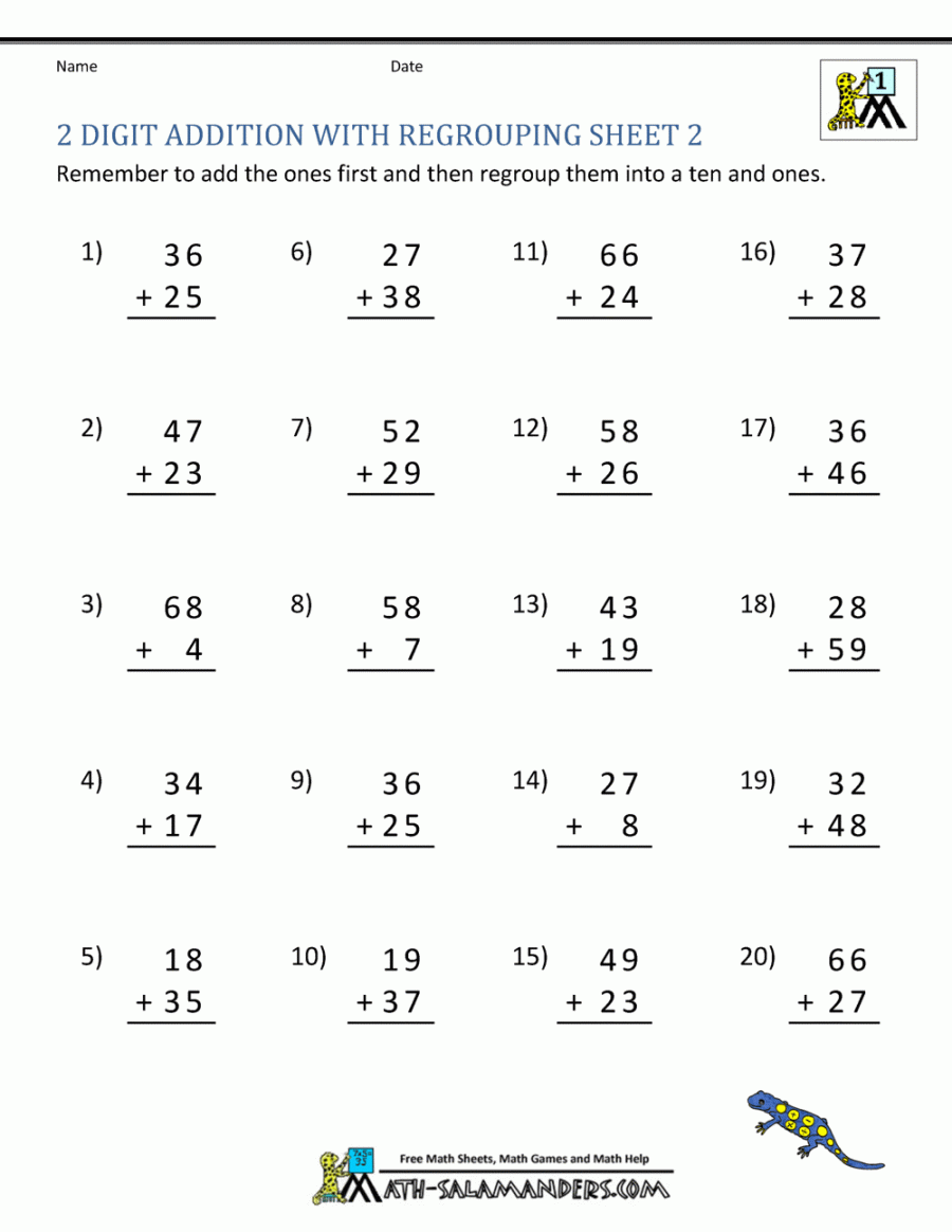 Digit Addition Worksheets