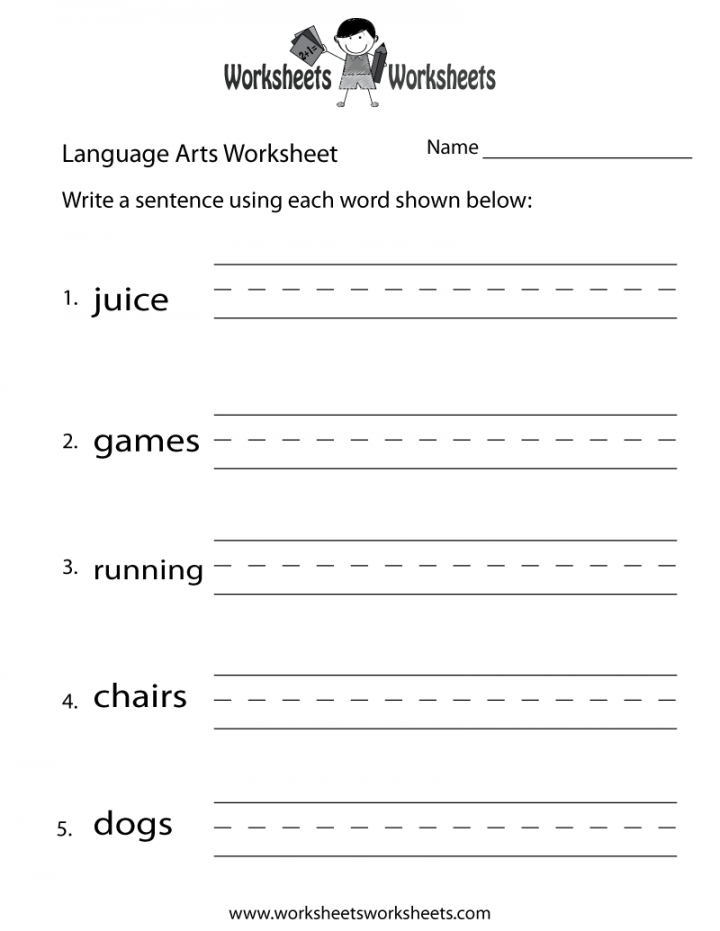 English Language Arts Worksheet - Free Printable Educational