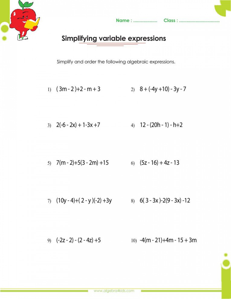 Factoring polynomials worksheets with answers and operations