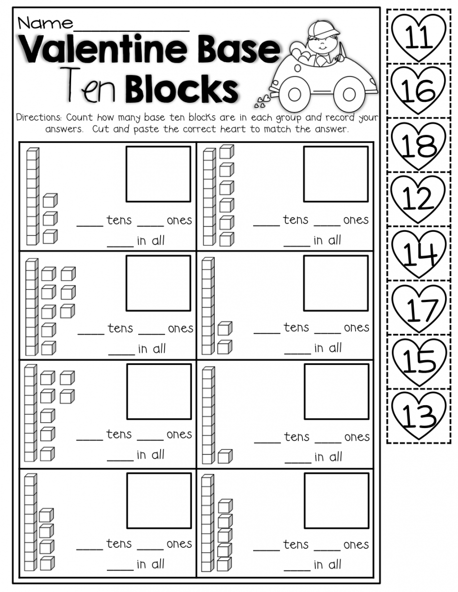 February NO PREP Packet (Kindergarten)  Tens and ones