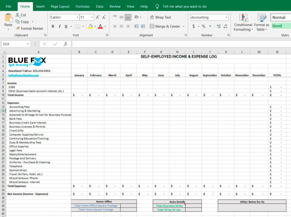 Free Download: Schedule C Excel Worksheet for Sole-Proprietors