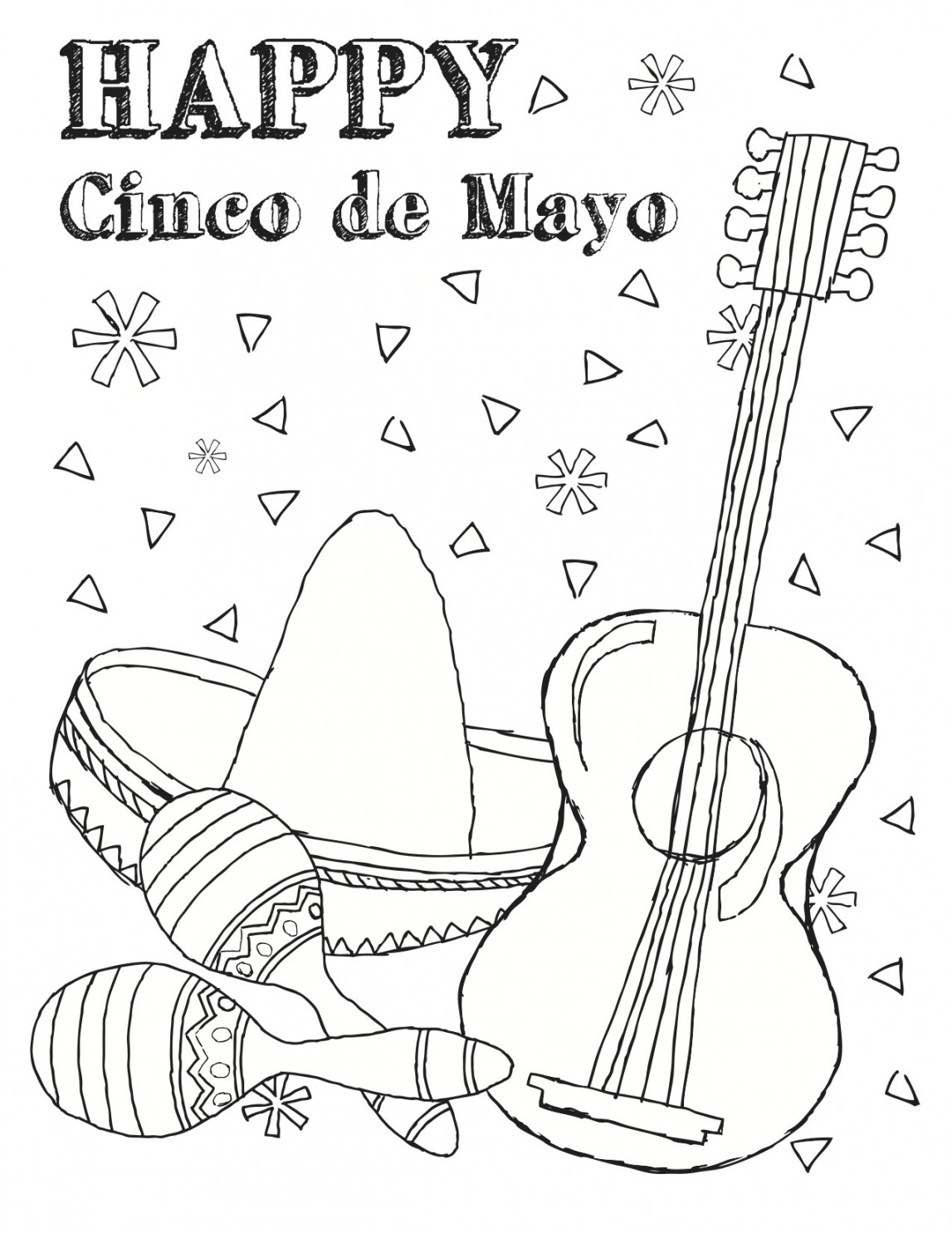 Free Printable Cinco De Mayo Coloring Pages For Kids - Best