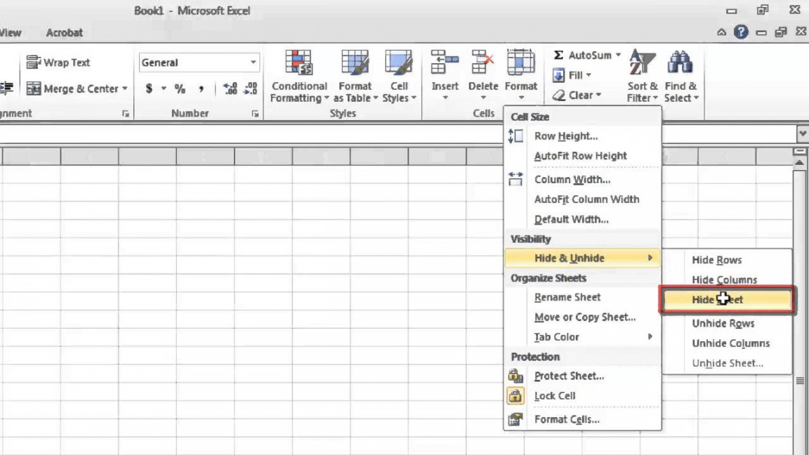 How to Hide and Unhide Worksheet in Excel