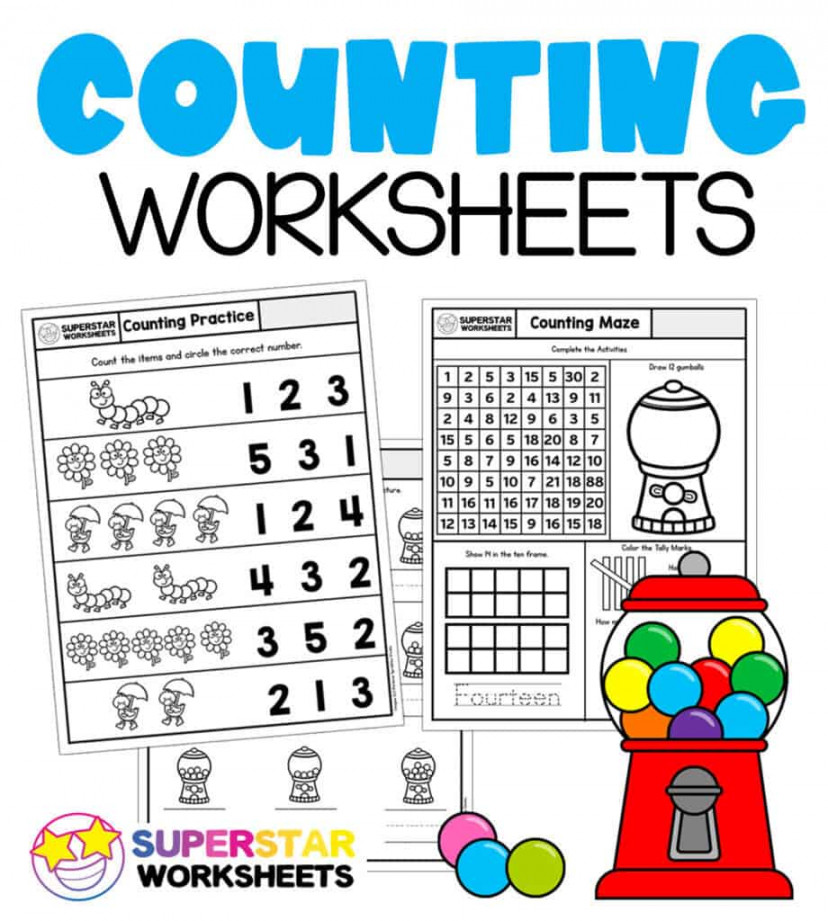 Kindergarten Math Worksheets - Superstar Worksheets