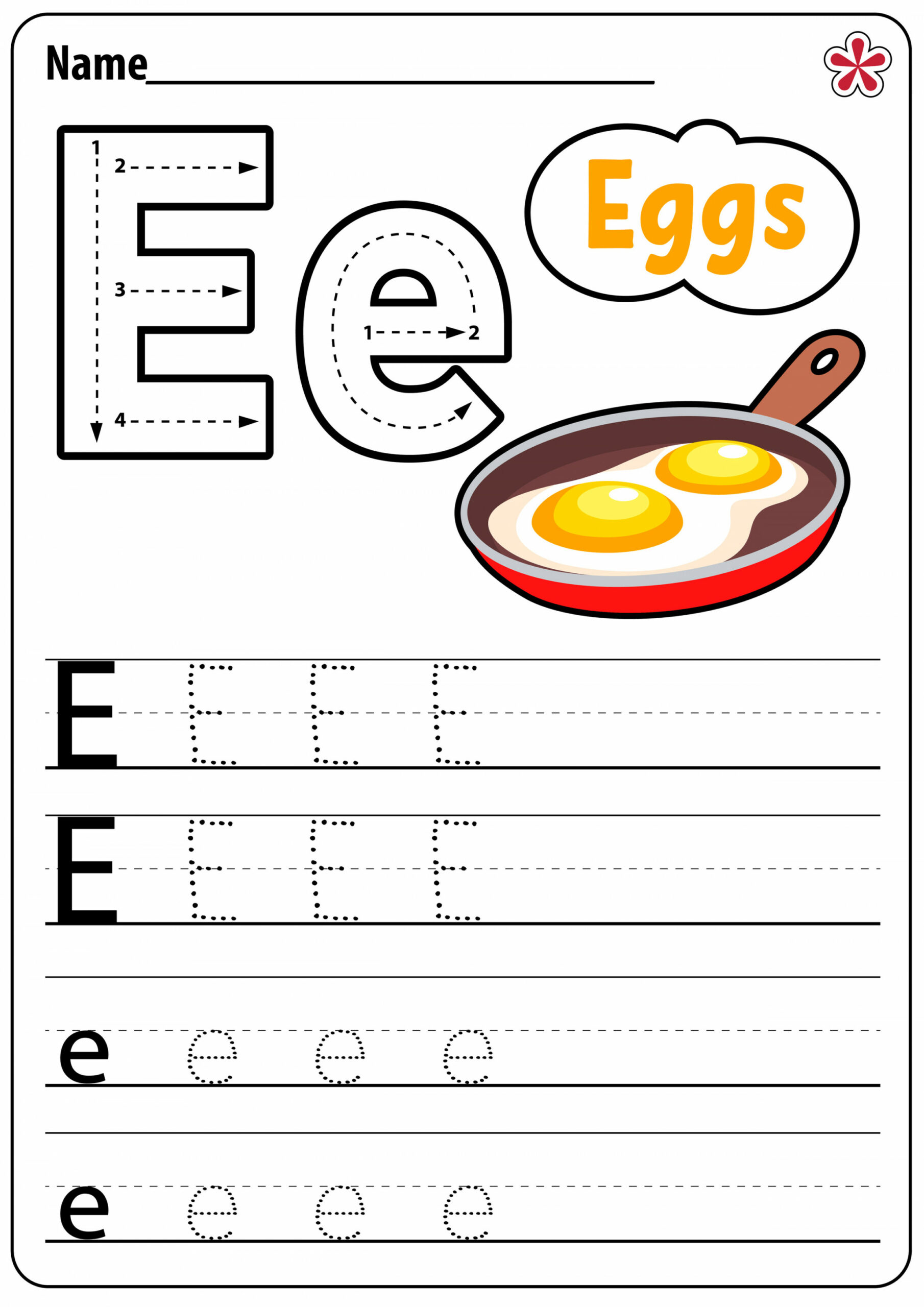 Letter E Worksheets For Kindergarten and Preschool. TeachersMag