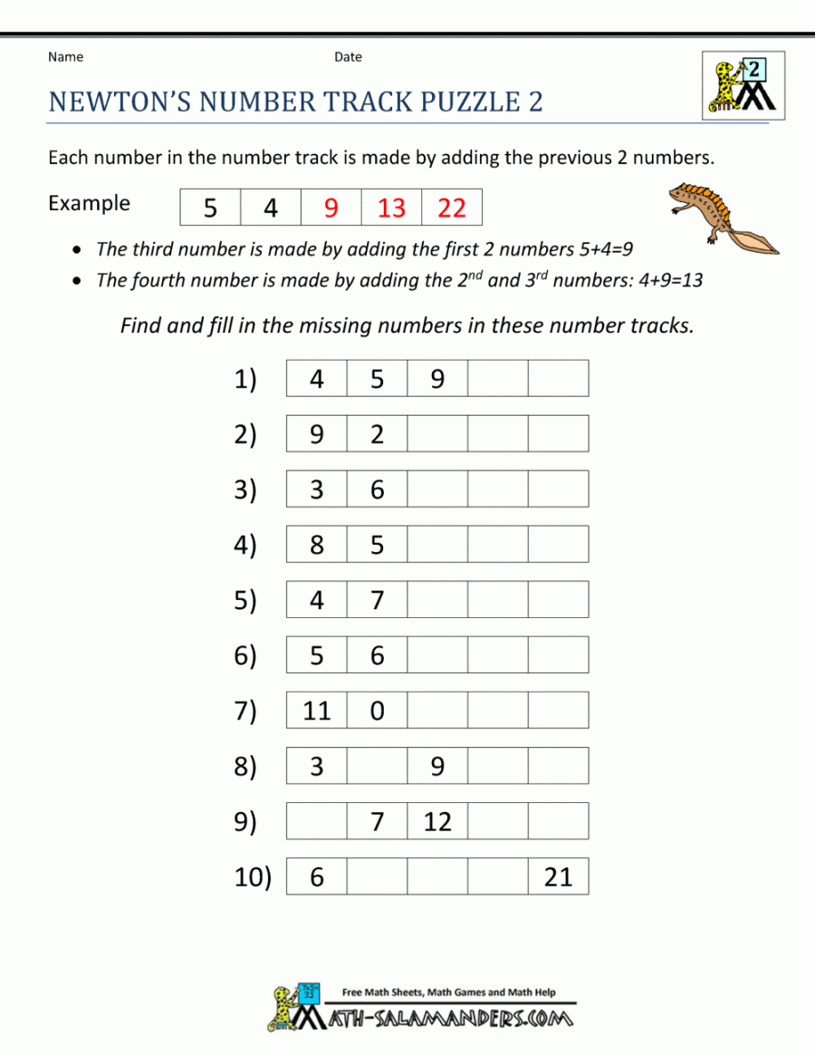 nd Grade Math Puzzles