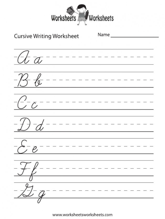 Practice Cursive Writing Worksheet PDF  PDF