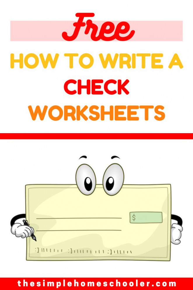 Real Life Skills: How To Write A Check Worksheets - The Simple