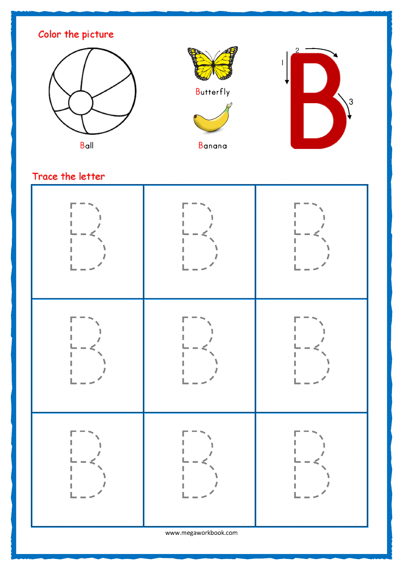 Tracing Letters - Alphabet Tracing Worksheets - Free Printable