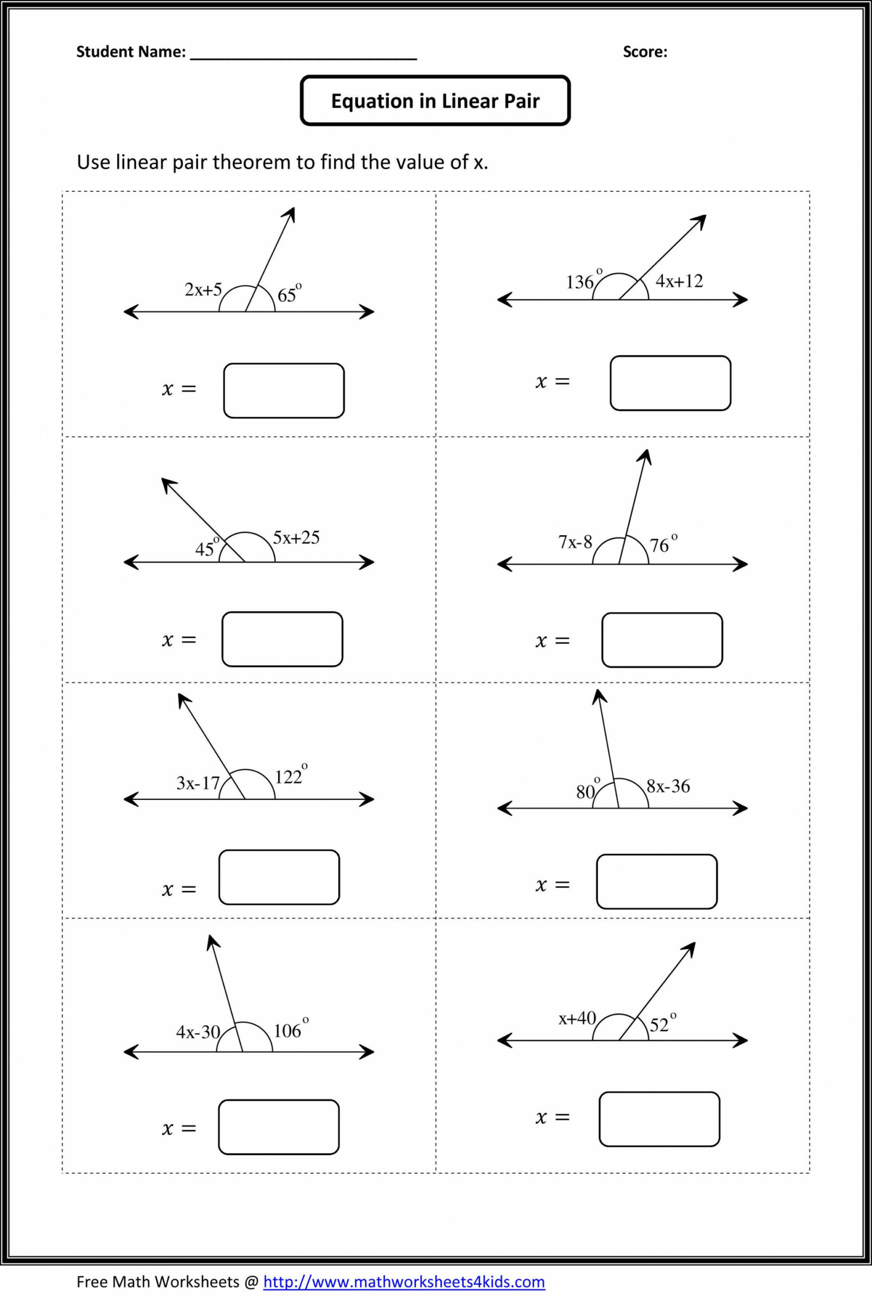 Angles Worksheets  Angles worksheet, Geometry worksheets, Math