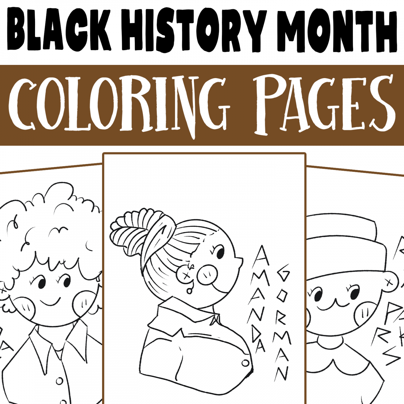 Black History Month Coloring Pages, African History Coloring