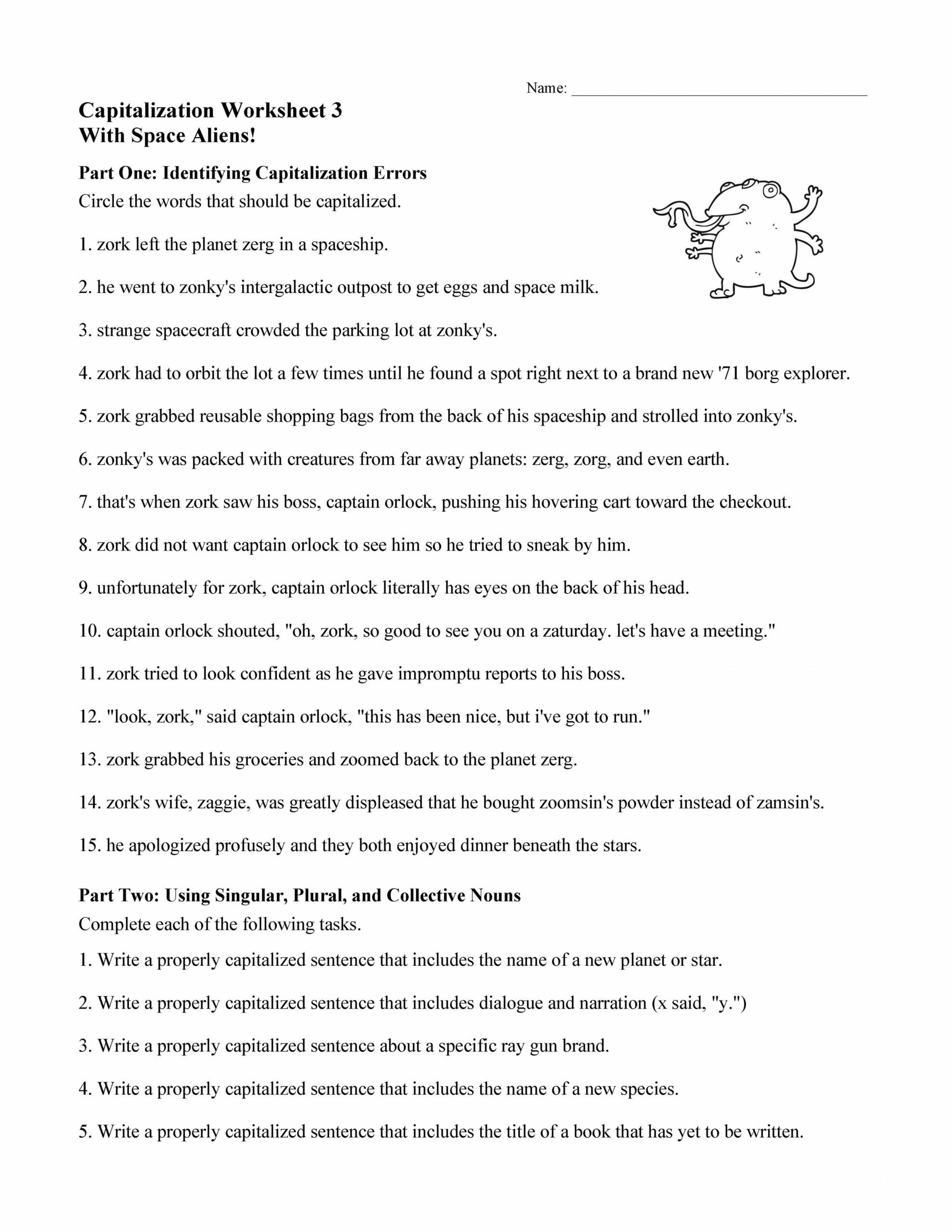 Capitalization Worksheets, Lessons, and Tests  Language Arts