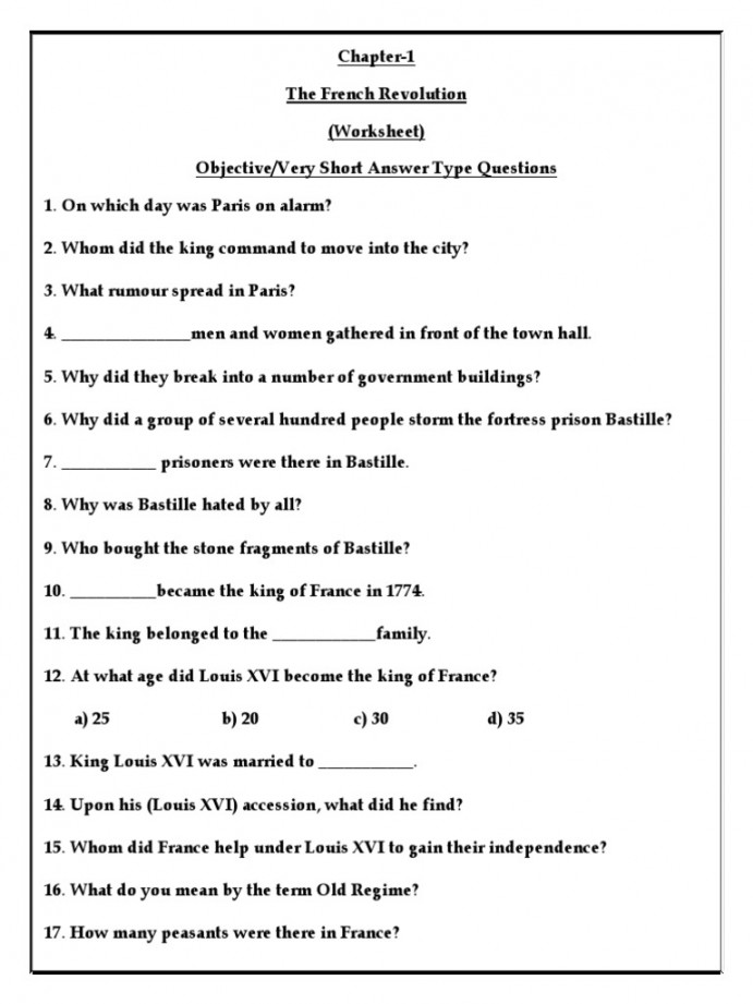 Class  History CH  (Revision Worksheet)  PDF  Maximilien