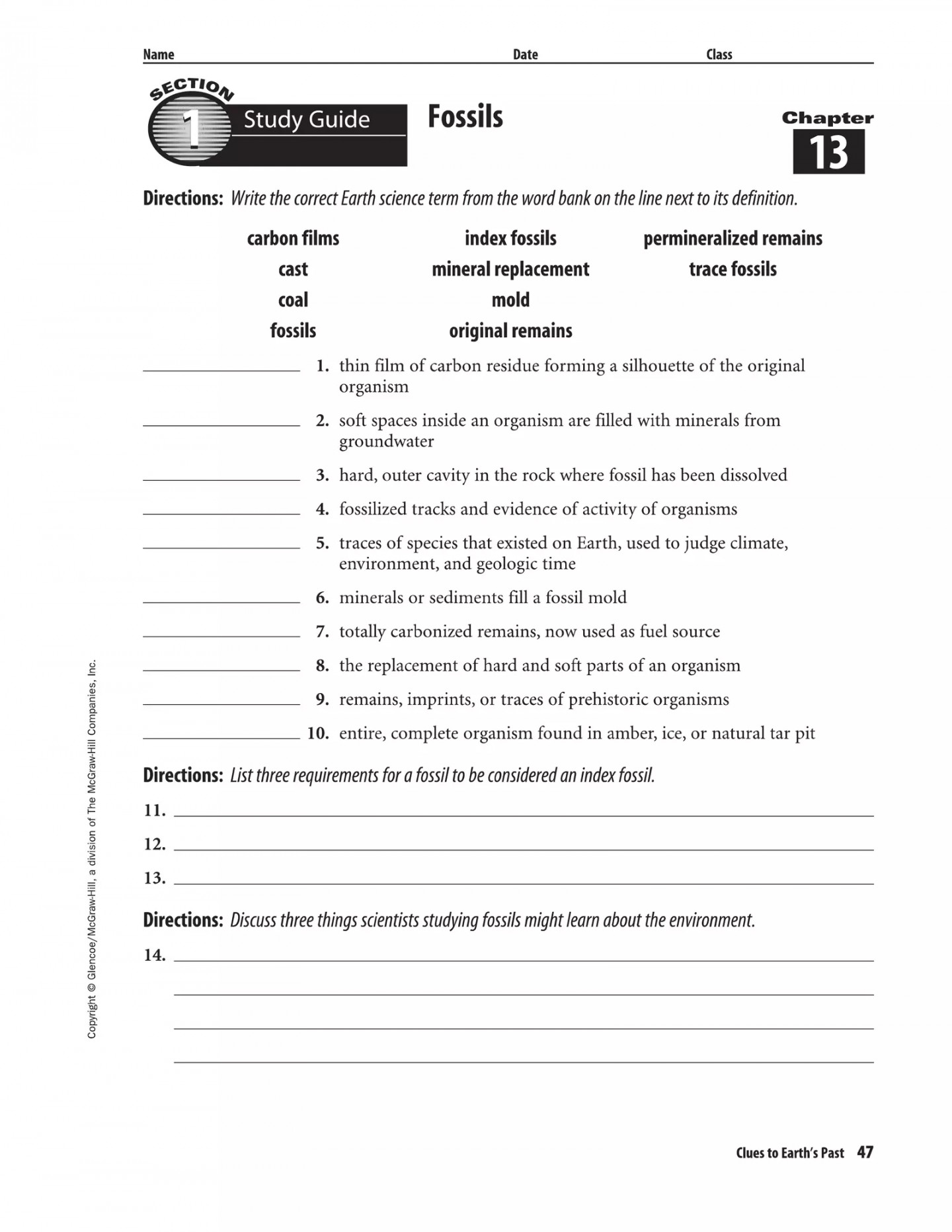 Earth Science Study Note Unit  Interactive Worksheet – Edform