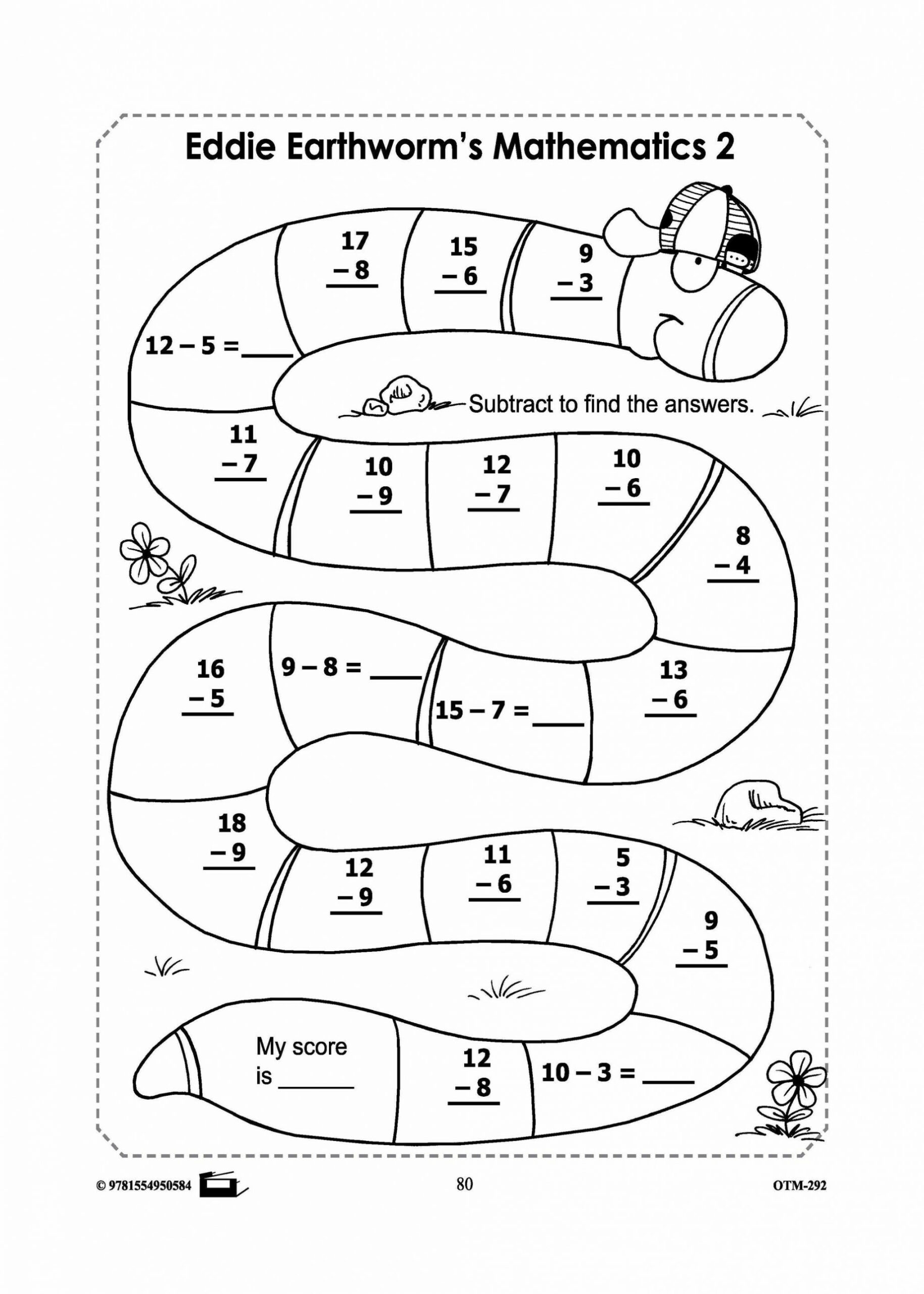 Earthworm Math Worksheets! Grades -