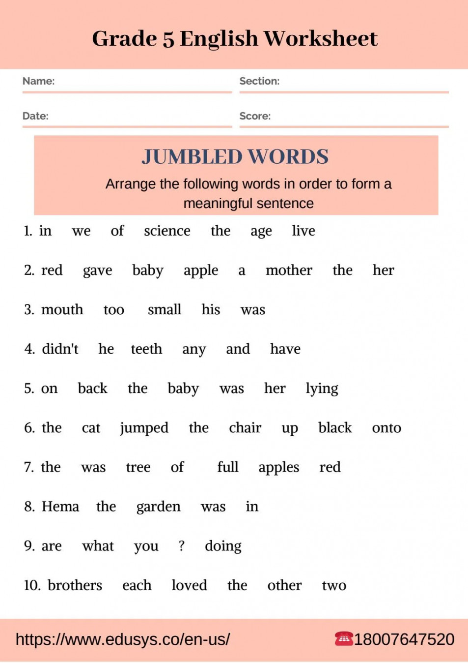 English grammar worksheet pdf for th grade students by nithya - Issuu