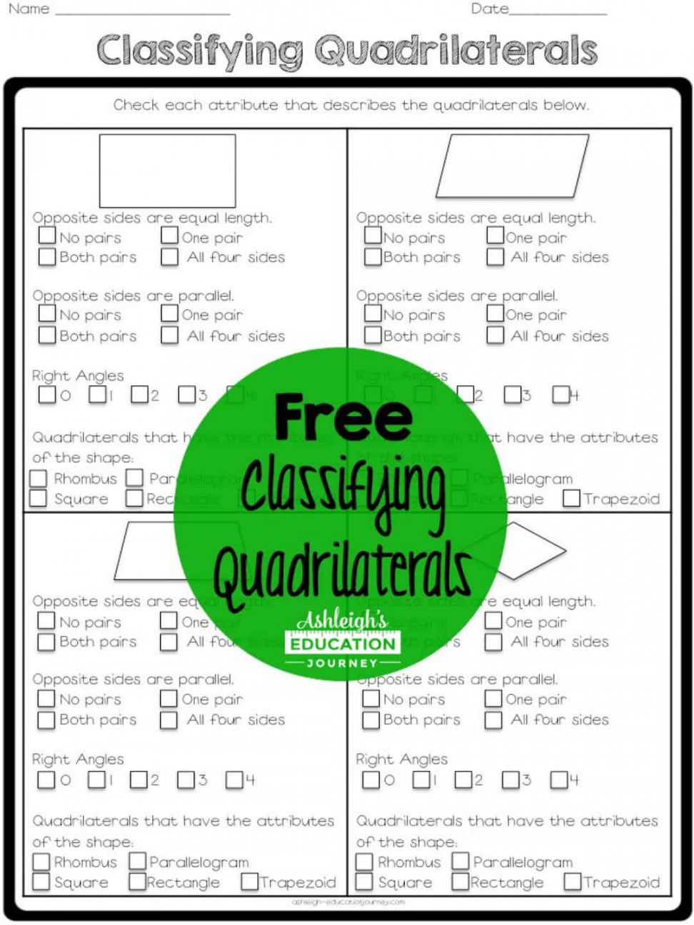 Geometry for rd Graders - Ashleigh