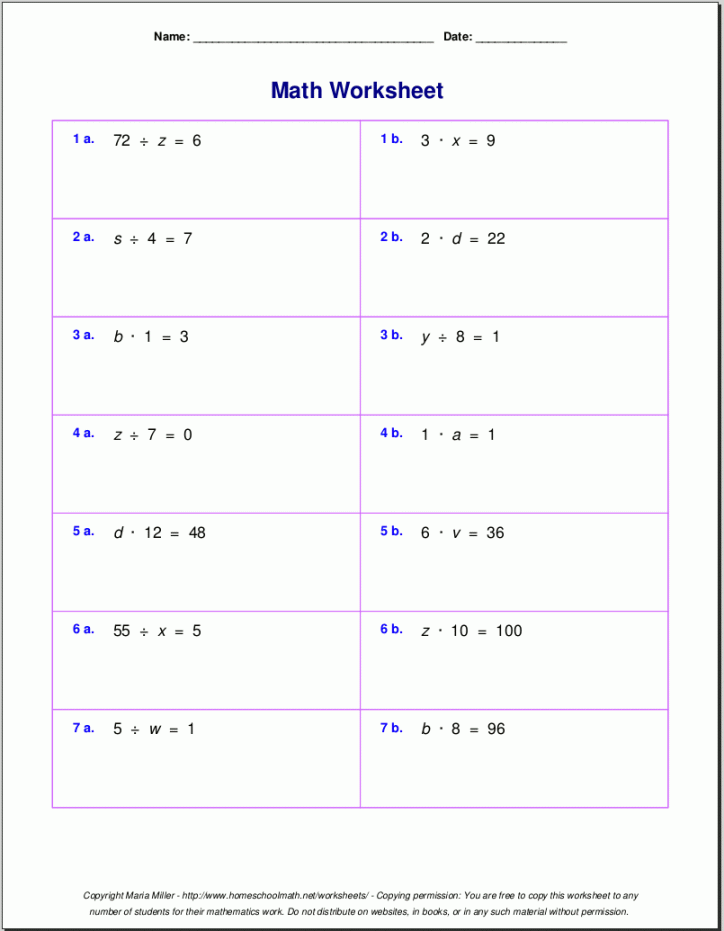 Grade  multiplication worksheets
