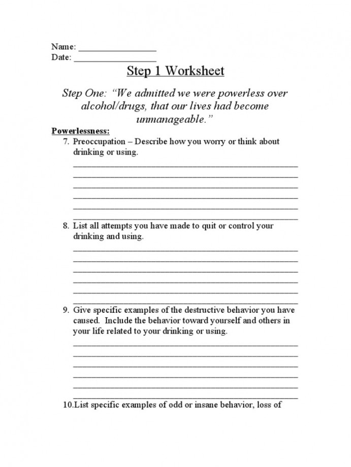 Group Step  Worksheet  PDF  Drugs  Applied Psychology