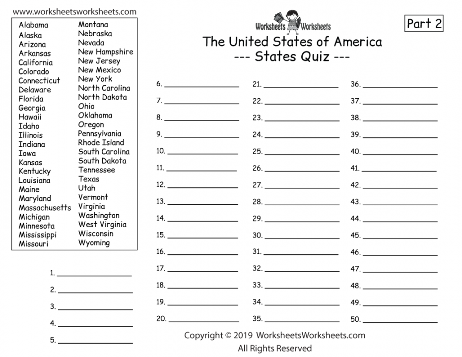 Homeschool Geography Worksheet  Worksheets Worksheets