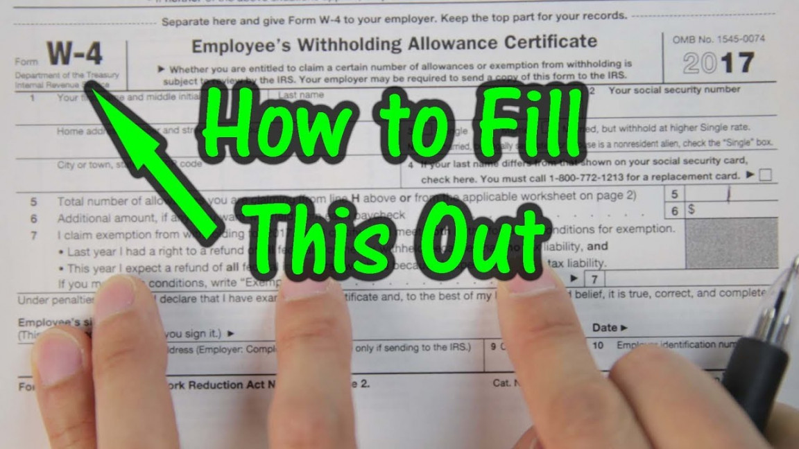 How to Fill Out Your W Tax Form