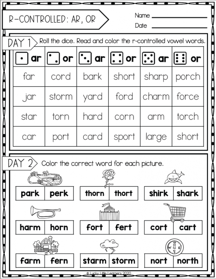 How to Teach R Controlled Vowels - Lucky Little Learners