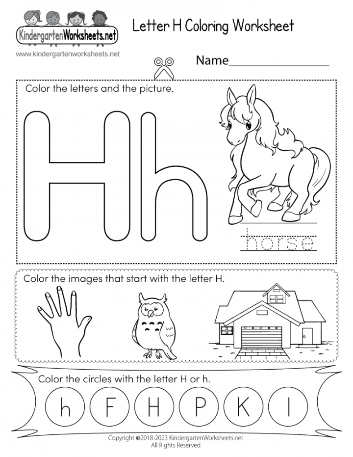 letter h coloring worksheet free printable digital amp pdf