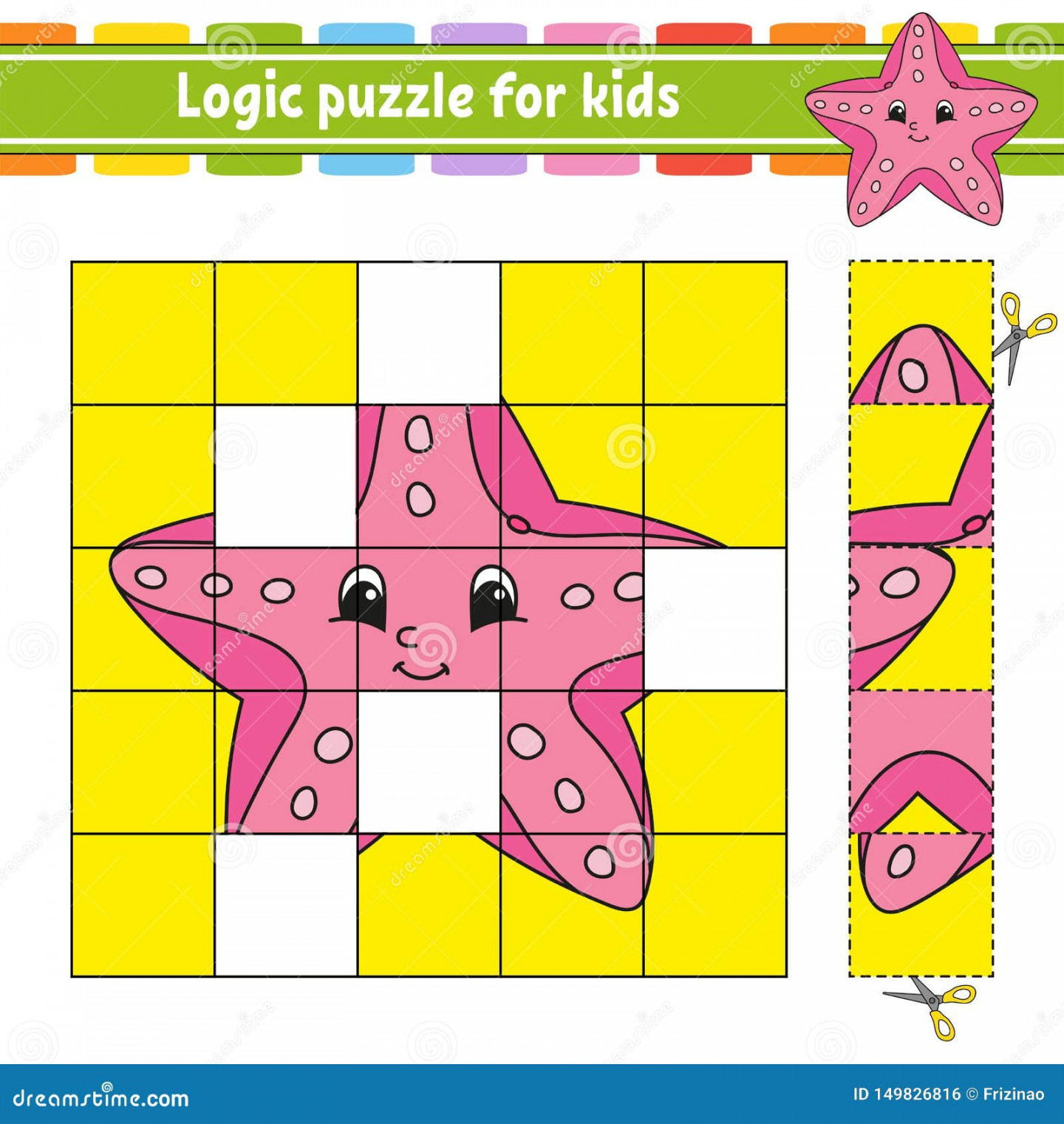 Logic Puzzle for Kids. Education Developing Worksheet