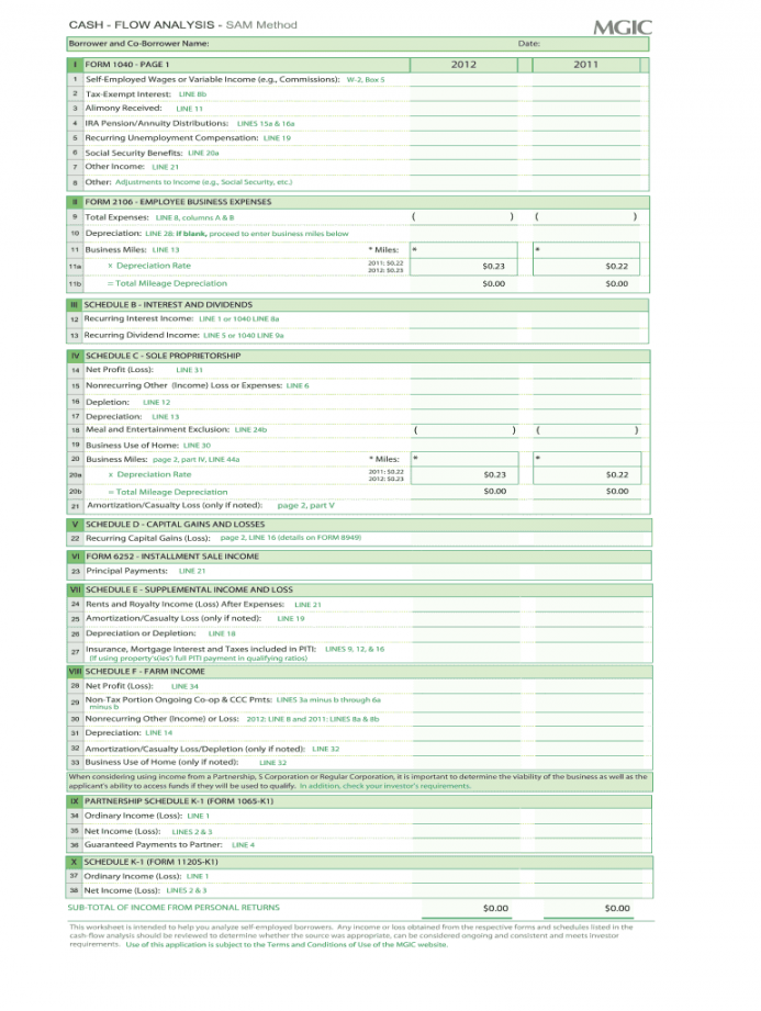 Mgic self employed worksheet: Fill out & sign online  DocHub