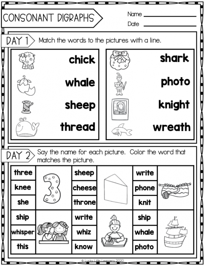 No Prep Daily Phonics Review in nd Grade - Lucky Little Learners