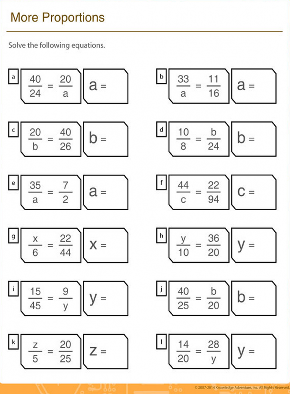 Pin by Zapzapmath on Printable Math Sheets  Proportions worksheet