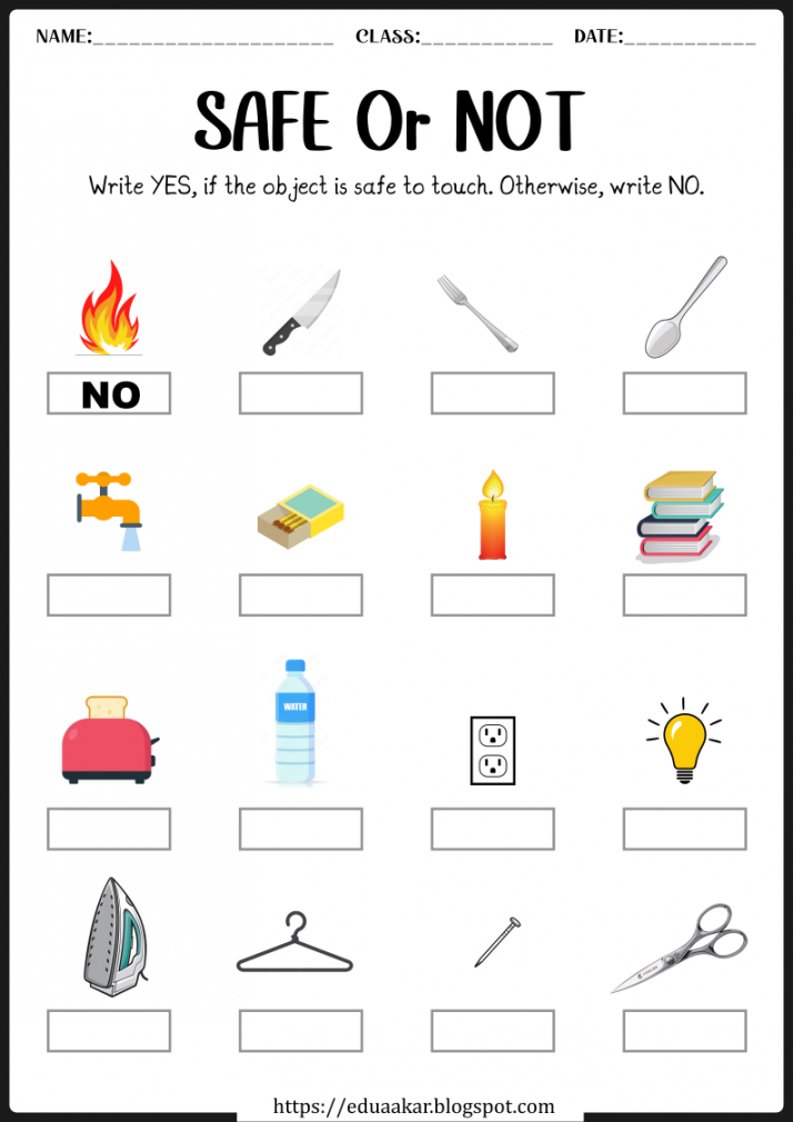 Safety Worksheets ideas  teaching safety, safety lesson plans