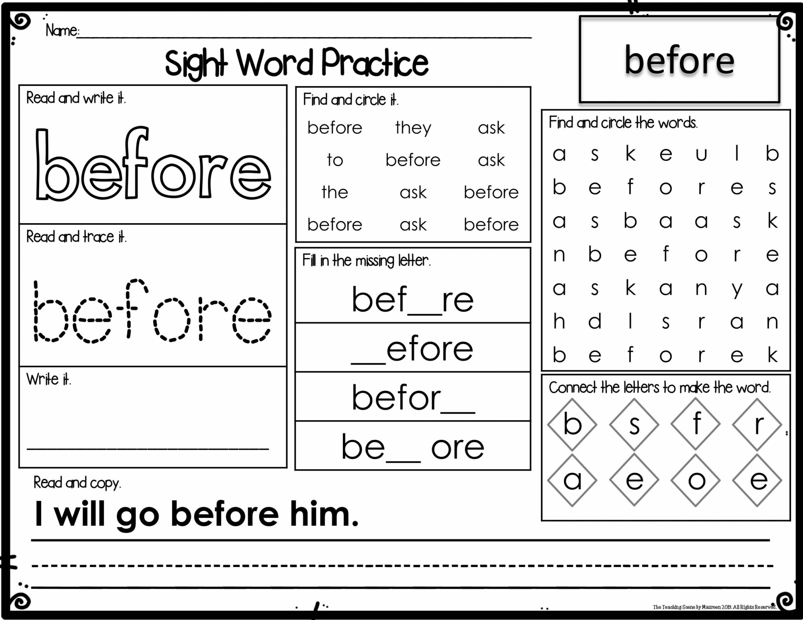 Second Grade Sight Word Lists, Flashcards, Worksheets & Roll It