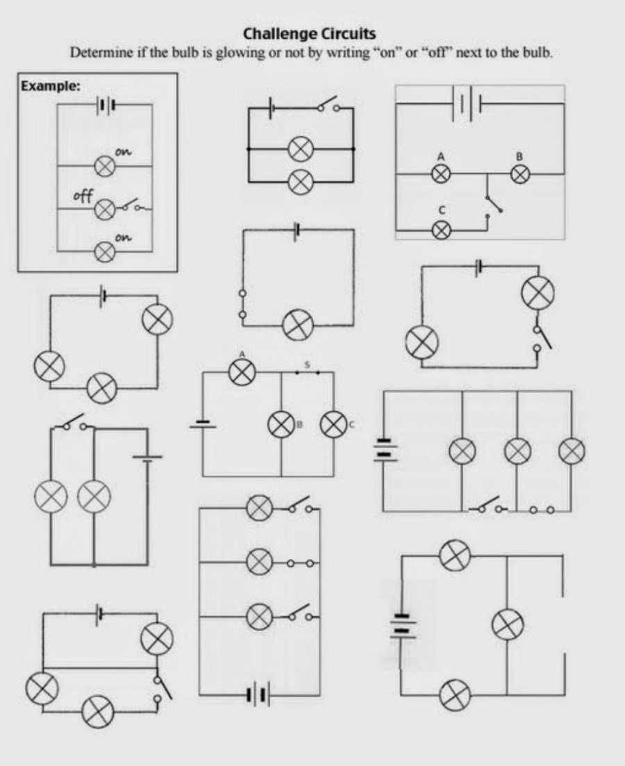 Series and parallel circuit  worksheet  Live Worksheets