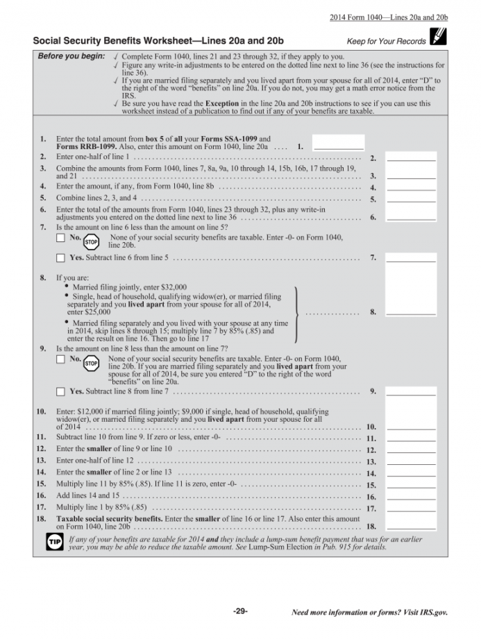 Social security irs worksheet: Fill out & sign online  DocHub