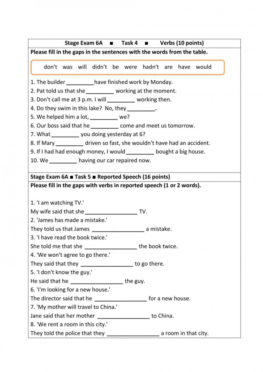 stage  grammar exam worksheet  Grammar worksheets, English