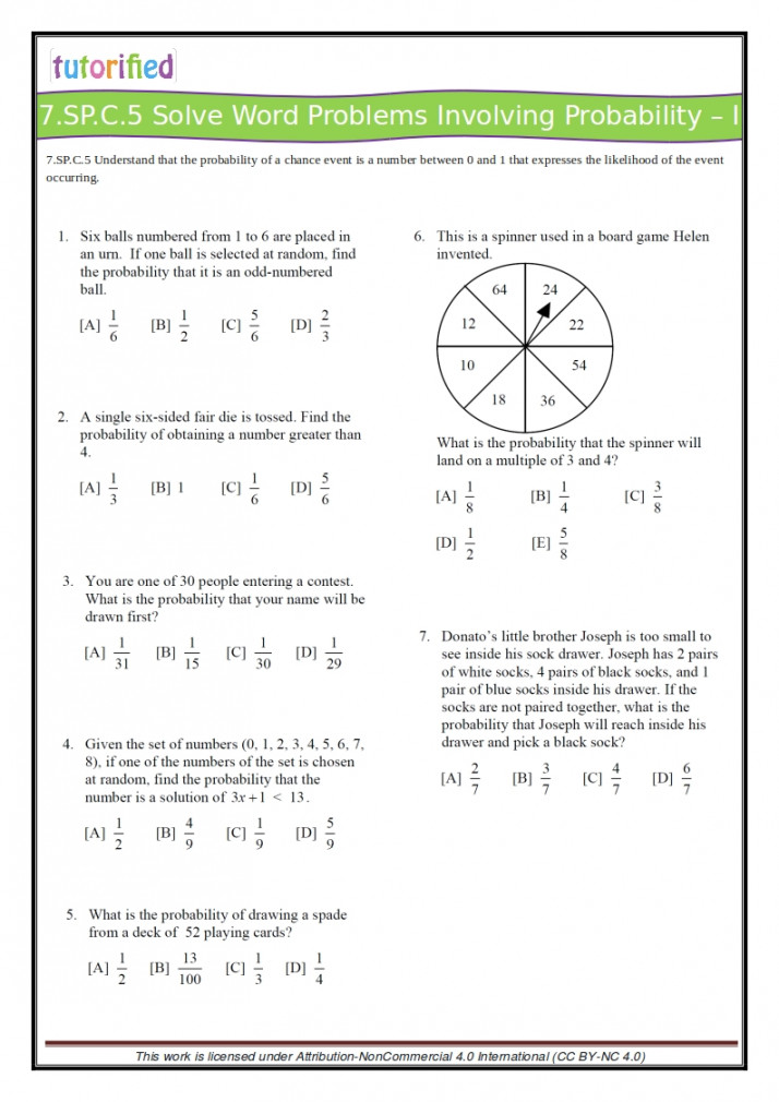 th Grade Common Core Math Worksheets