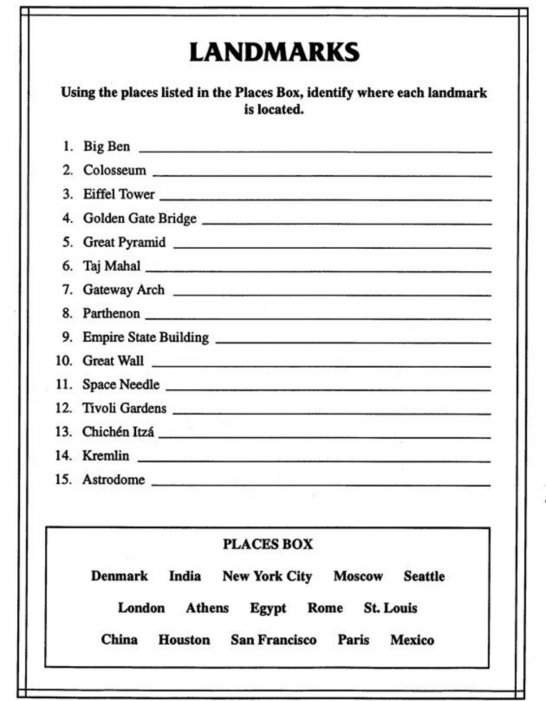 6th Grade Grammar Worksheet – Printable PDF Template