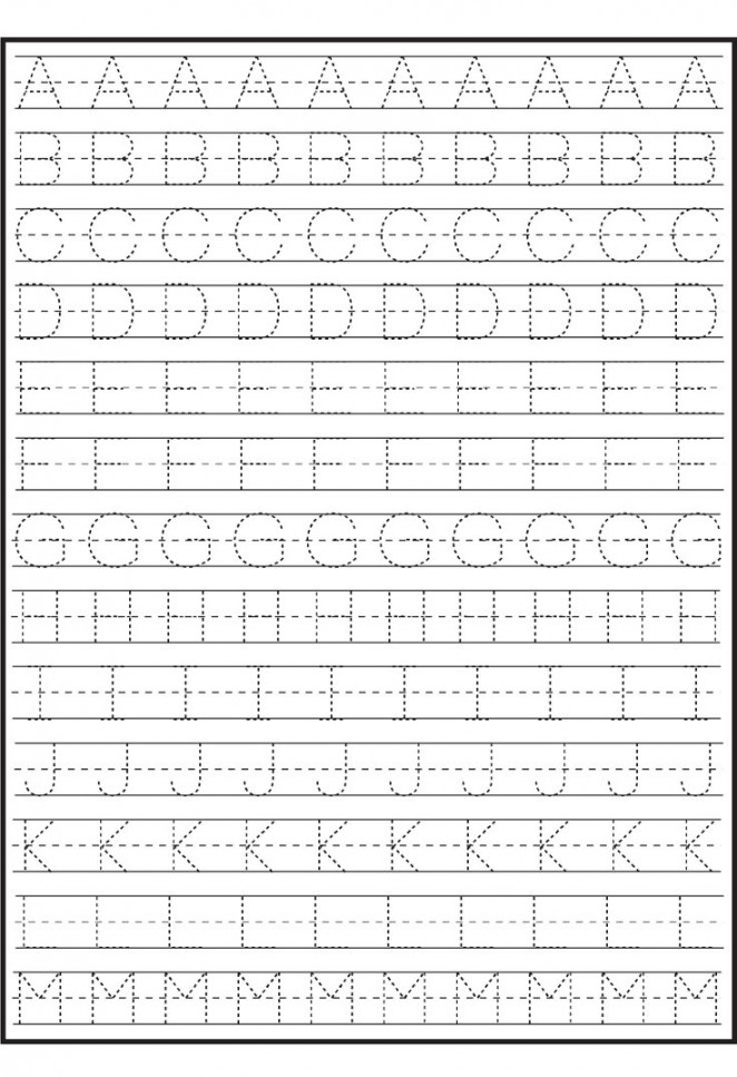 Tracing Alphabet for Writing Practice  Alphabet writing practice