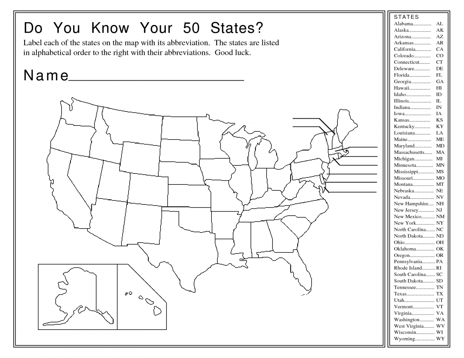 united states geography worksheets  Us state map, United states